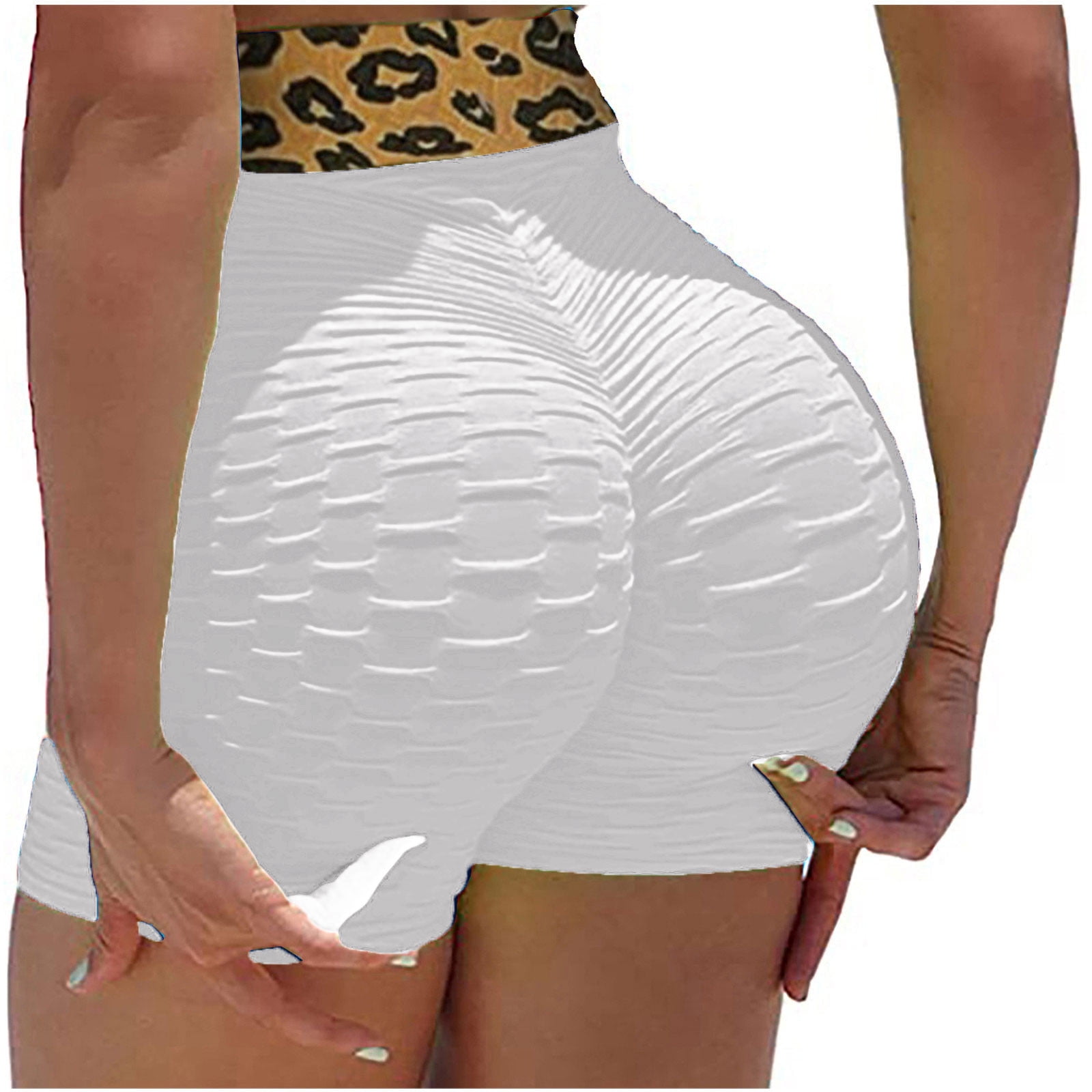 RQYYD Clearance Women Booty Shorts Butt Lifting High Waist Tummy