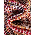 thumbnail image 3 of Unique Loom Chindi Chevron Collection Area Rug - Claire (2' 2" x 6' 1" Runner Multi/Black), 3 of 6