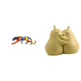 thumbnail image 1 of Estatua De Pera Abrazada, Escultura, Figura De Animal, Adorno Caminante, Sujetalibros De Cerámica, Fina Artesanía, Decoración De Estantería, Regalo, 1 of 8