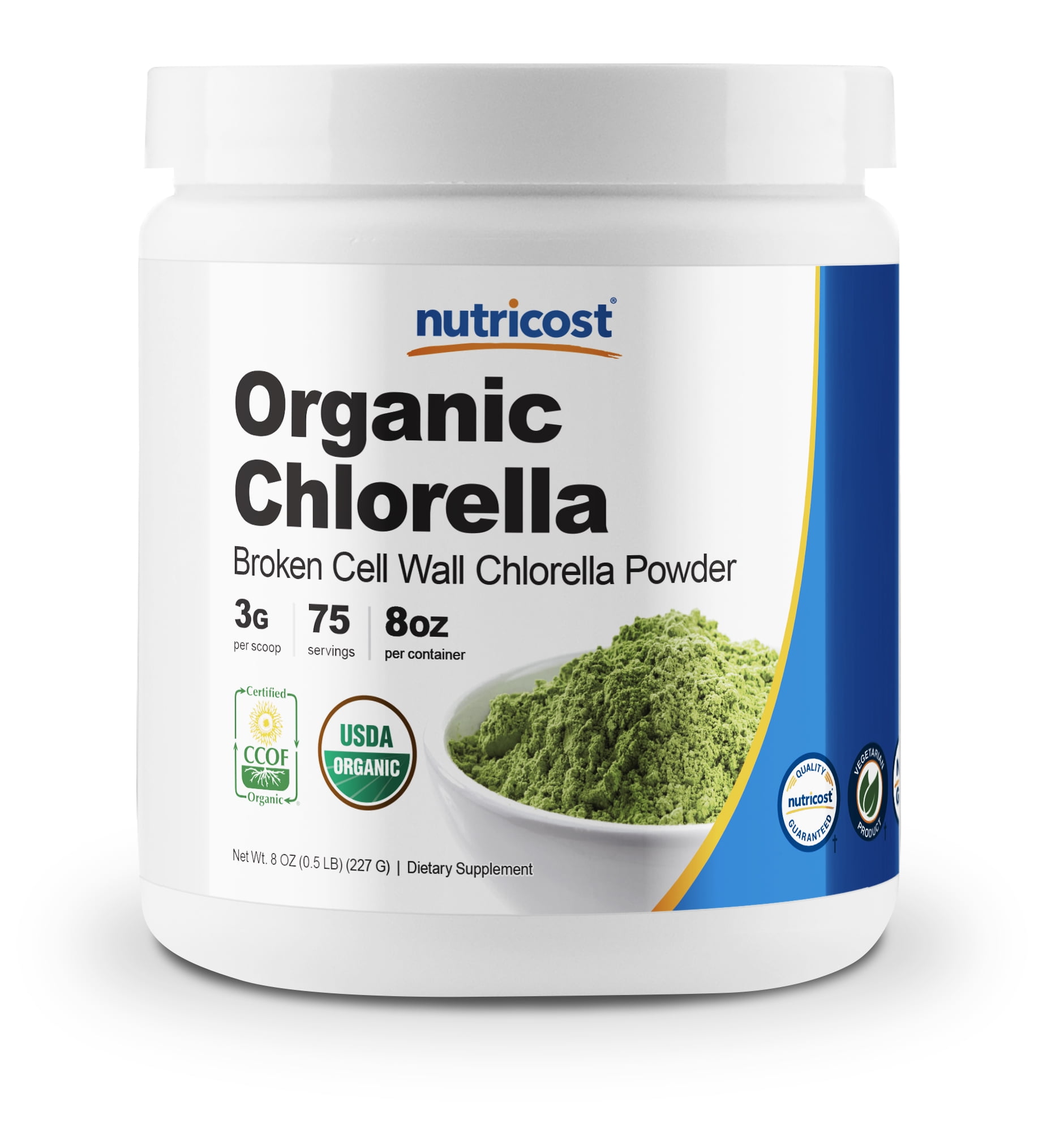 Nutricost Organic Chlorella Powder 8 OZ Pure, High Quality Organic