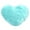 Light Blue, variant on 15.7x19.6" Heart Pillows Covers, Plush Throw Pillows Covers, Washable Faux Furs Heart Shaped Pillowcase Decorative for Office Home Bedroom Living Room Sofa