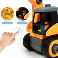 thumbnail image 6 of Kids toy for 3-5 years old Construction Take Apart Trucks Learning Toys, Drill - Dump Truck, Bulldozer Truck & Digger Toy, with Drill Included, Great Gift for Toddlers, 6 of 8