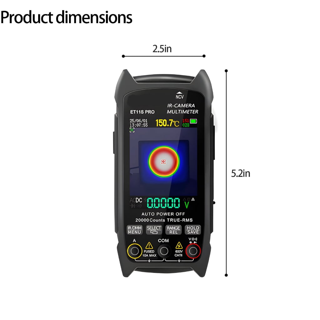 MOMOJIA Double Light Amalgamation Technology Allowed Warm Picturing Multimeter combined Tool Offering Transportable Plan and Picture Save