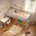 thumbnail image 6 of Alaterre Furniture Jasper Wood Twin Loft Bed with Ladder and Safety Guardrails (Dove Gray), 6 of 12