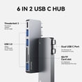 thumbnail image 2 of Adaptadores USB C Hub RayCue para MacBook Pro/Air M1-M3 2019-2023, 2 of 6