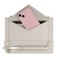 thumbnail image 4 of Handbag Case for iPad Mini 5/4/3/2/1, Flip Folio Stand Crossbody Wallet Case with S Pen Holder & Card Slots Pocket, Hand Strap & Shoulder Strap Shockproof Protective Cover,Beige, 4 of 10