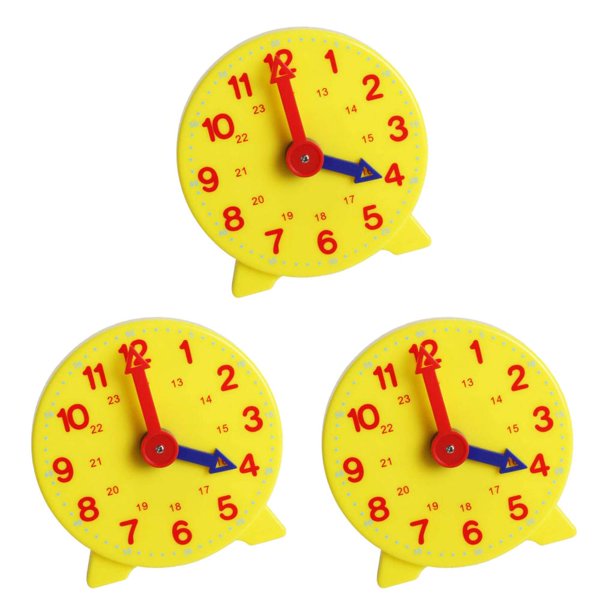 Vogacara Reloj de aprendizaje educativo para niños, herramienta de demostración Simple exquisita, tiempo de educación temprana, accesorio de Type1 NO1 Vogacara CBP580414