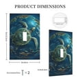 thumbnail image 3 of Daiia Artistic Turtle Earth Pattern Decorator Wall Plate Child Safe Outlet Cover, Switch and Outlet Covers,Size 1-Gang 5.0" x3.0" , Polycarbonate Thermoplastic-Style T, 3 of 6