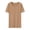 1pc-Khaki, variant on Plus Size Tops Women Casual Summer Short Sleeve Loose V Neck Ladies Basic Tshirt