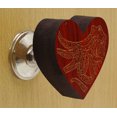 thumbnail image 2 of IBA Indianbeautifulart Boutons Gravés Rouges Lot de 10 Boutons de Porte de Garde-Robe en Bois Tiroir, 2 of 3