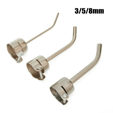 

RANMEI 3pcs Long Bent Curved Angle Welding Nozzle For 850 Series Hot Air Rework Station