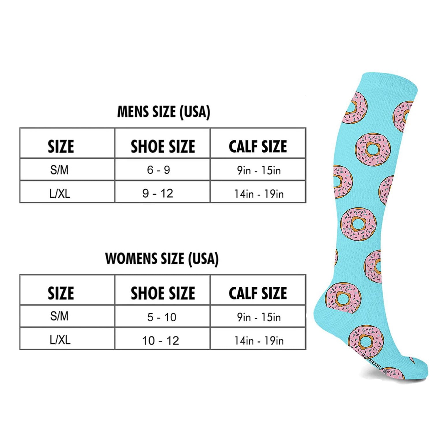 Compression Socks - Knee High Performance Socks for Running, Athletics, Travel, and Pregnancy - Improved Circulation & Support for Men and Women - 3 Pair