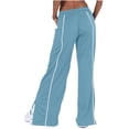 thumbnail image 6 of ZyeKqe Sweatpants for Women High Waisted Track Pants Wide Leg Atheltic Sweat Lounge Pants, 6 of 9