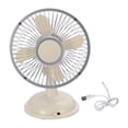thumbnail image 4 of Mini ventiladores de escritorio, pequeños ventiladores de refrigeración, ligeros, de aire fresco, de funcionamiento silencioso, sin vibraciones. Beige, 4 of 9