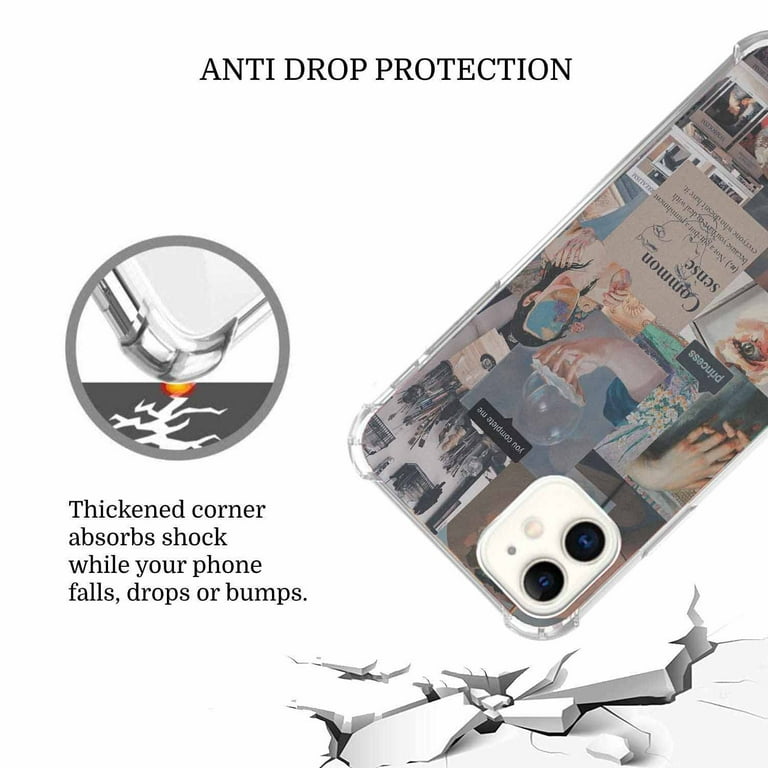 Indie Collage Case Compatible with iPhone 12 Pro Max,Aesthetic Art