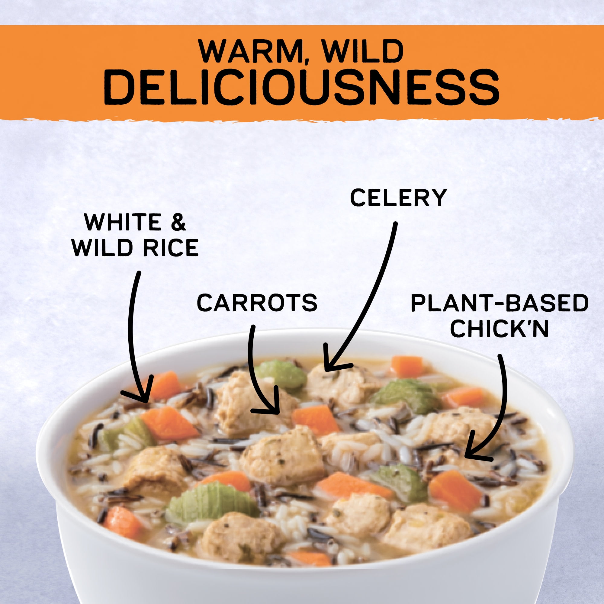 (12 pack) Gardein Plant-Based Chick'n & Rice Soup, Vegan, 15 oz.