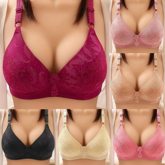 ZZwxWA Womens Support Wireless Bras Comfortable Push Up Adjustable Straps Everyday Bra Full Coverage No Underwire Bras