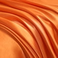 thumbnail image 3 of Luxury Satin Full Sheet Set, Orange 4-Piece, Silky Deep Pocket Fitted Sheet for Hair and Skin, 3 of 8