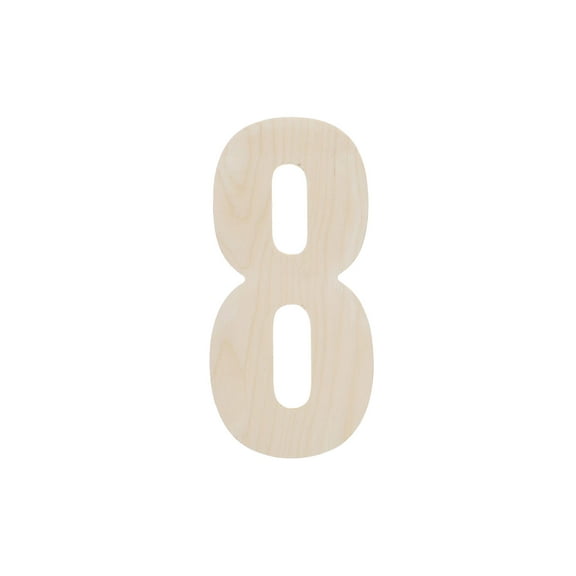 Good Wood By Leisure Arts Letter 13" No 8, Wooden Letters, Wood Letters, Wooden Letters Wall Decor, Large Letters 13 Inch, Small For Crafts