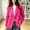 Hot Pink, variant on Women Double Breasted Blazer Jacket Long Sleeve Lapel Suit Coat Casual Business Work Outerwear Tops for Spring Autumn office Daily Wear S-3XL Yellow