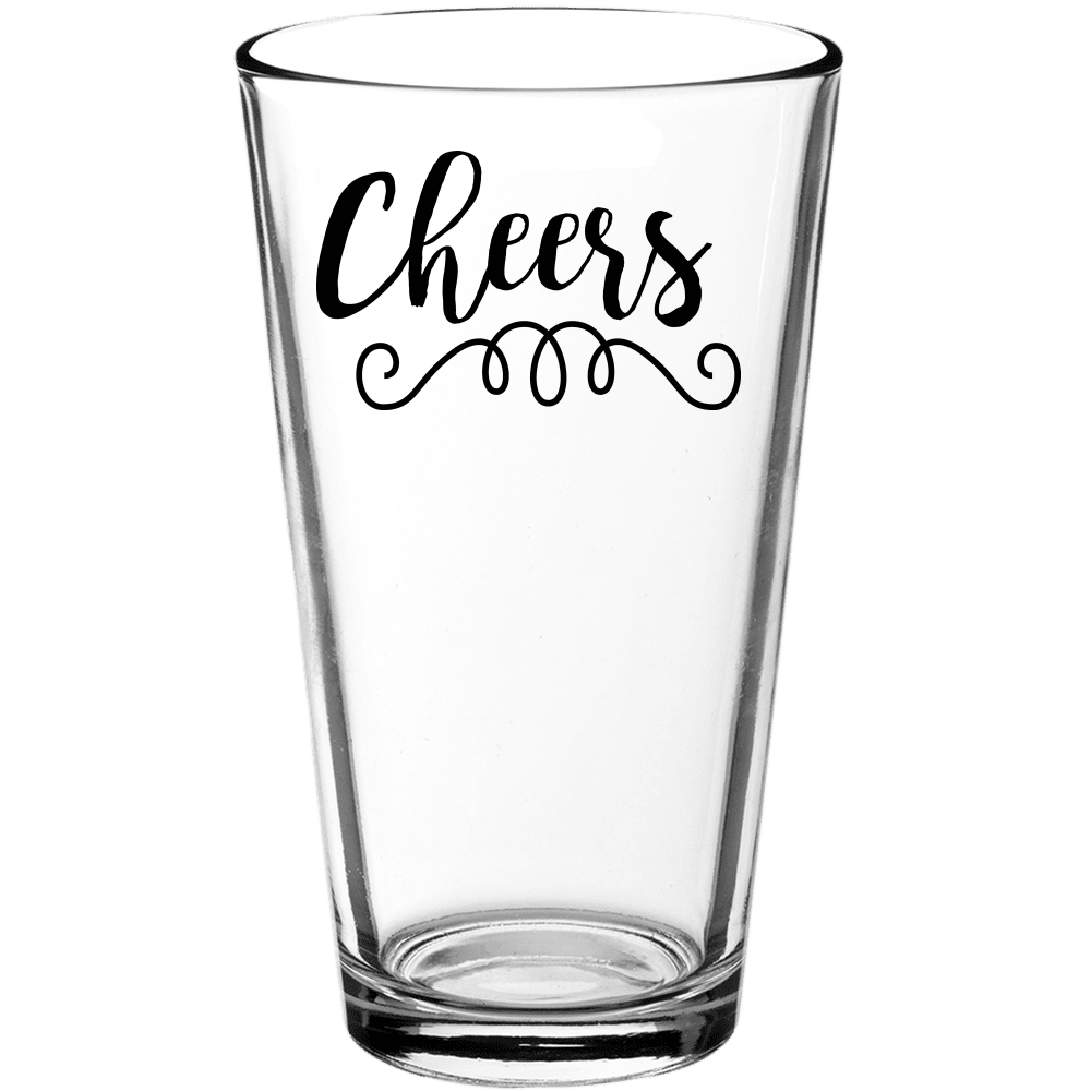 Cheers Funny Pint Glass