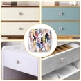 thumbnail image 5 of 4 Pieces Set Drawer Pulls Handle Square Wardrobe Cabinet Knobs with Stainless Steel Screws Furniture Kitchen Decor, 5 of 5