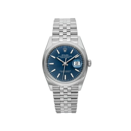 New Rolex Datejust 36mm Jubilee Steel Blue Dial Automatic Mens Watch 126200