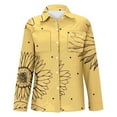 thumbnail image 3 of Women's Tops, Tees & Blouses Printed Long Sleeve Button Down Womens Spring Summer Shirts, 3 of 4