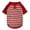 Red, variant on Deago Dog Striped T-Shirt with Leash Ring Warm Breathable Winter Pet Apparel Colorful Soft Puppy Sweatshirt Clothes for Small to Medium Dogs Puppy (Red, M)