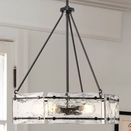 Luxury Mediterranean Chandelier, Matte Black, UHP5070