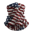 thumbnail image 2 of Only Moment Red UPF 50+ UV Sun Protection Face Mask Flag Neck Gaiter Polyester,Spandex Cooling UV Protection Bandana Face Mask Gator Scarf for Men Women One Size, 2 of 6
