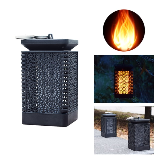 Lámpara solar decorativa para jardín con efecto de llama, resistente al agua IP65 - Ideal para patios y terrazas