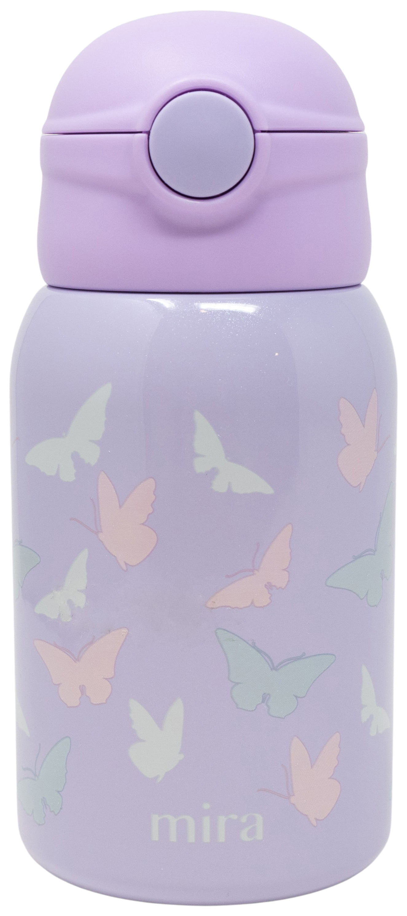 MIRA 15oz Insulated Kids Water Bottle with Straw, One Touch Lid, Stainless  Steel, Planets