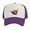 White/Purple, variant on Gravity Threads Shaka Learn to Surf Patch Trucker Hat - White/Black