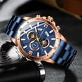 thumbnail image 4 of CRRJU Men Watch Top Brand Stainless Steel Business Date Clock Waterproof Luminous Luxury Sport Quartz Wrist Watch, 4 of 6