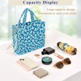 thumbnail image 5 of FORMRS Womens Corduroy Tote Bag Crossbody Shoulder Purse Handbag with Detachable Strap, Blue Daisy Pattern, 5 of 7