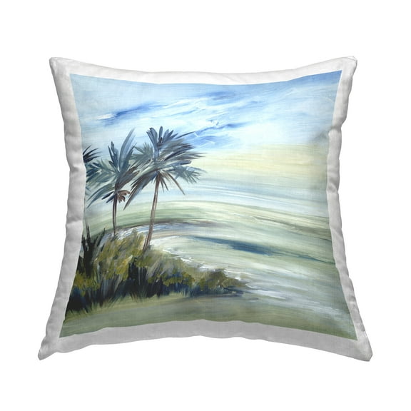 Stupell Industries Windy Palm Trees Decorative Printed Throw Pillow Design by Lera.