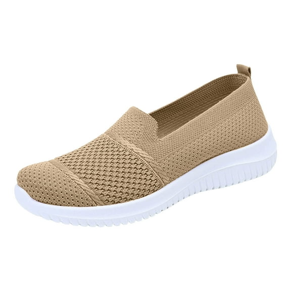 YLYL Loafers for Women Slip on Walking Shoes Knit Dressy Comfortable Business Casual Work Flats
