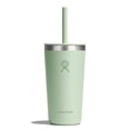 thumbnail image 1 of Vaso Hydro Flask All Around de 600 ml con tapa con pajita, color aloe, 1 of 6