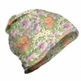 thumbnail image 1 of Floral Unisex Beanie, Pointy Petals Flowers Motif, Hiking Outdoors, Multicolor, by Ambesonne, 1 of 1