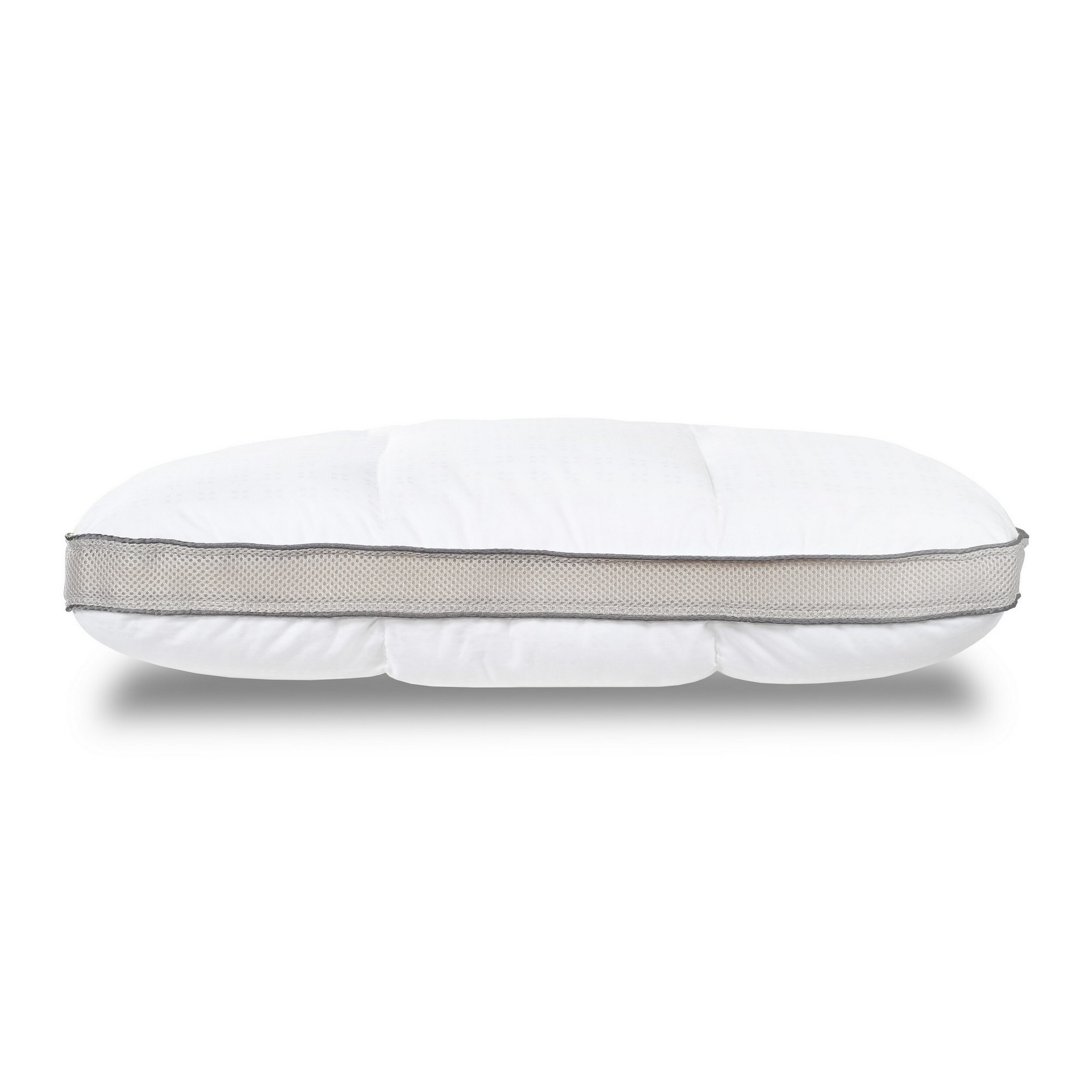 17 x 25 Ultra Soft Memory Foam Pillow with 3D Spacer Outline, White, Gray - White, Gray - image 2 of 5