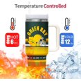 thumbnail image 4 of 40oz Tumbler with Handle and Straw, Portable Stainless Steel Vacuum Insulated Travel Coffee Mug Cup Water Bottle Fans Gifts for Men Women, 4 of 5