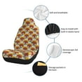 thumbnail image 3 of Goofa Cartoon Sunflowers Printed Car Seat Covers, Automotive Seat Covers for Cars Trucks and SUVs, Quick Setup Universal Fit Elastic Seat Covers-2 PCS, 3 of 6