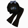 thumbnail image 4 of Gibobby Toddler Girl Outfits Fall Cartoon Print Childrens Clothes Girls 0-12 Months 2t 3t 4t Oversize Streetwear Clothing Set for Girls(5-6 Years,M), 4 of 4