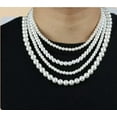 thumbnail image 2 of EOEMY 3 Width 925Sterling Silver Pearl Beads Fancy Beaded Chains Necklace For Women-10mm-20", 2 of 7