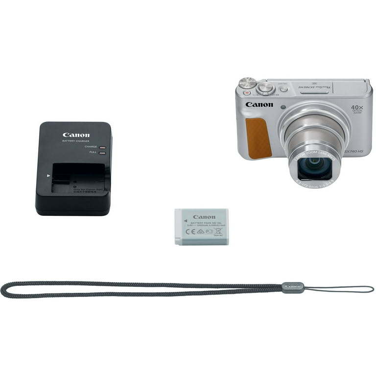 Canon PowerShot SX740 HS Camera (Silver) with Kit: Bag