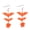 Orange, variant on Acrylic Dangle Earrings Bat and Spiders Drop Pair for Dress-Up Looks, Themed Gatherings, Party Nights and Seasonal Photos