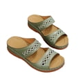thumbnail image 2 of Sandalias de mujer de PU artificiales con boca de pez de verano, zapatos de mujer de tacón Extra transpirables ilimitados, 2 of 6