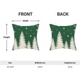 thumbnail image 5 of Christmas Pillow Covers 20x20 Inch Set of 2 Sage Green White Christmas Tree Snowflakes Decor Throw Pillows Winter Xmas Holiday Outdoor Cushion Cases for Couch Bed Decorations, 5 of 6