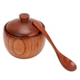 thumbnail image 4 of Seasoning Box, Japanese Style Spice Jars, Seasoning Box With Spoon And Lid, Dustproof Environmentally Friendly Wood For Picnics Storage Sugar, 4 of 8